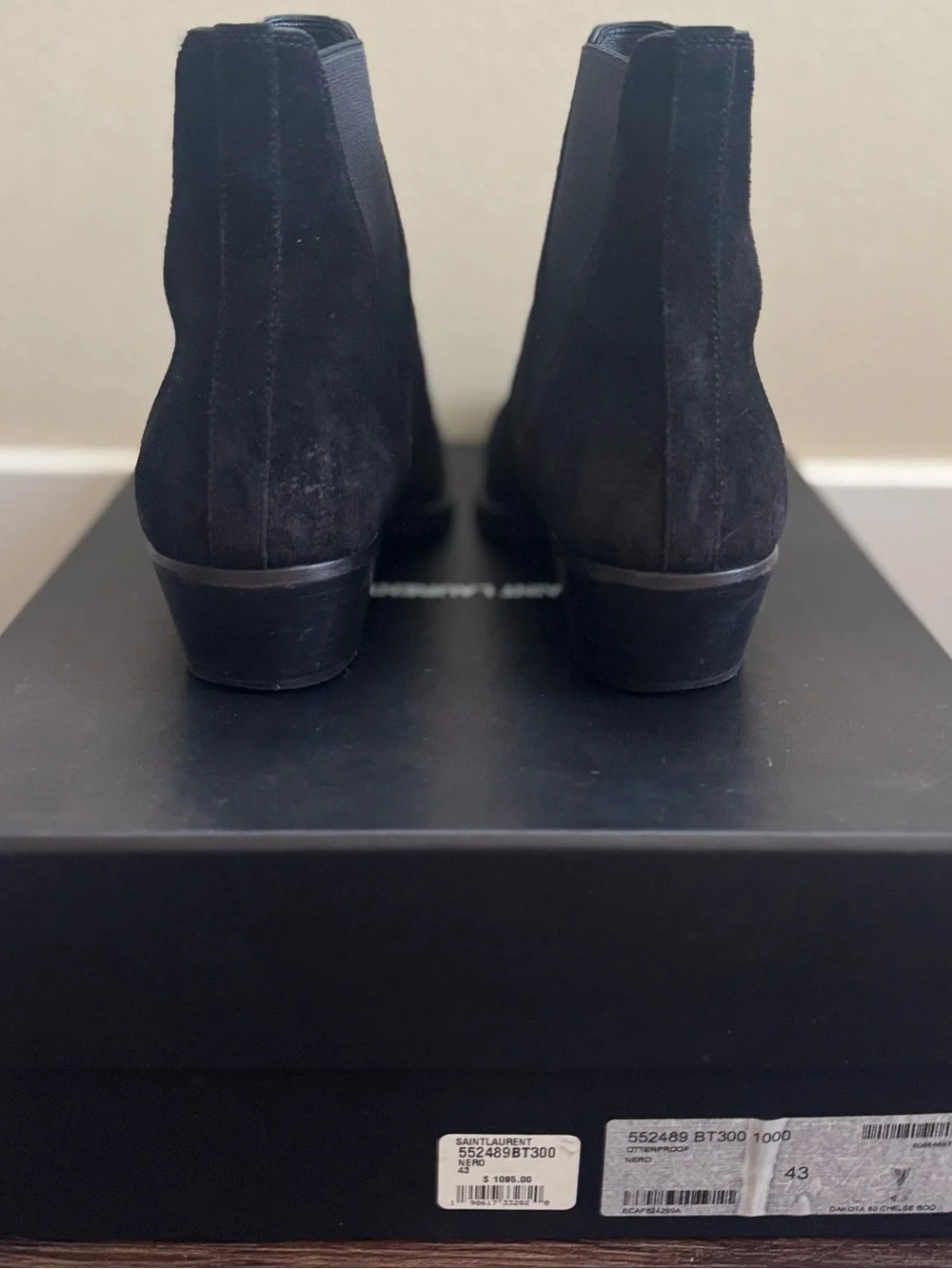 Saint Laurent mens suede boot
